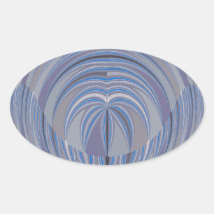 Sticker Ovale Design sans couture du grand coeur