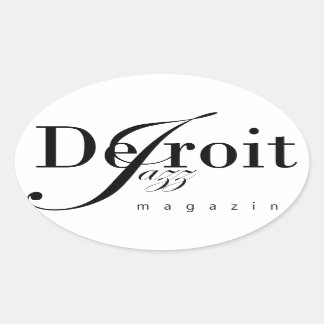 Sticker Ovale Detroit Jazz Magazine