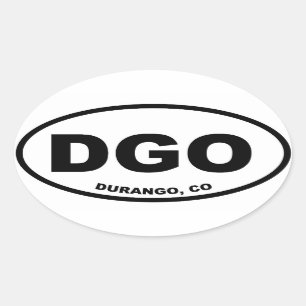 Sticker Ovale DGO Durango Colorado