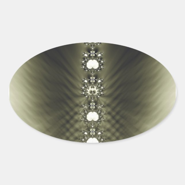 Sticker Ovale Diamants (Devant)