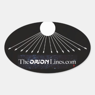 Sticker Ovale dieu sur les lignes de l'orion