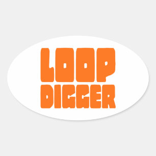 STICKER OVALE DIGGER DE BOUCLE