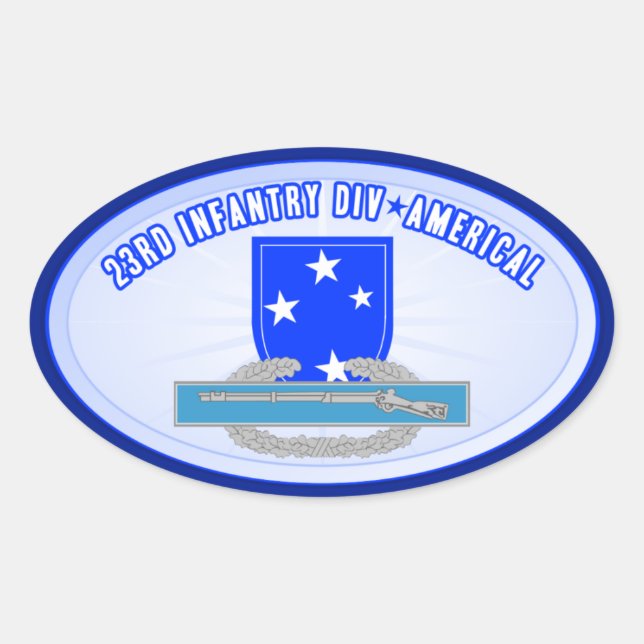 Sticker Ovale Div. De L'Inf 23 (Amérique) (Devant)