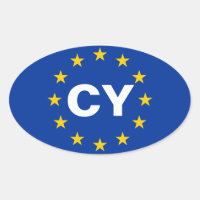 Drapeau de l'Union européenne "CY" à Chypre