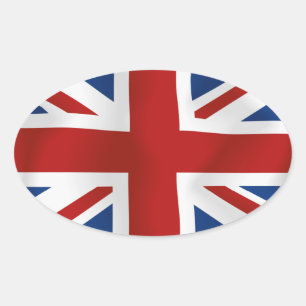 Sticker Ovale Drapeau du Royaume-Uni #2 rectangle