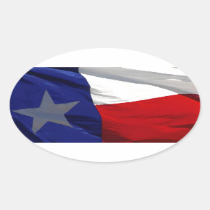 Sticker Ovale Drapeau du Texas Pop Art