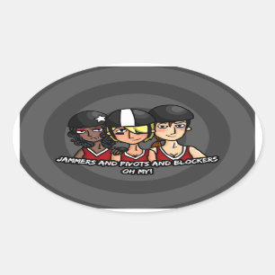 Sticker Ovale Dresseurs de pivots de brouilleurs oh mes