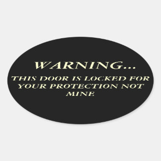 Sticker Ovale Droits sur les armes