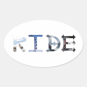 Sticker Ovale Dymond Speers MONTENT DES BÂTIMENTS