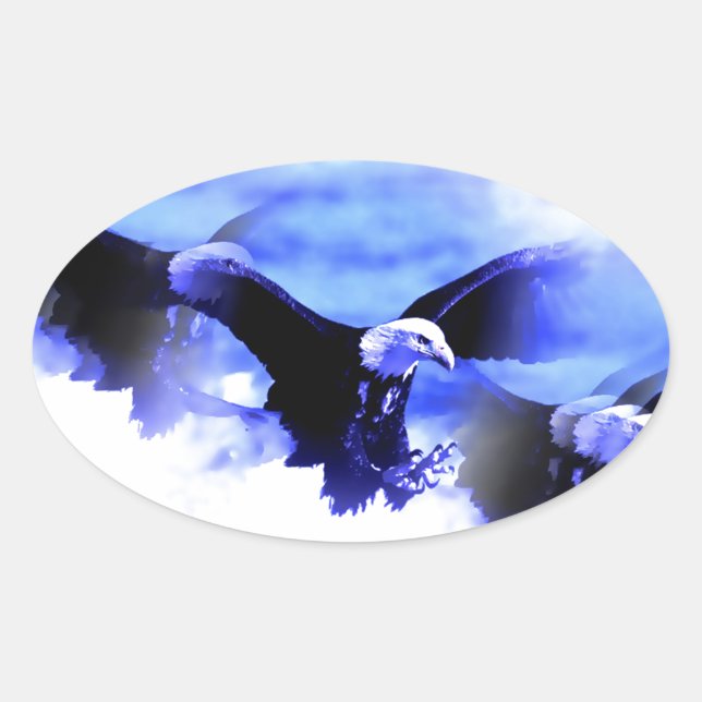 Sticker Ovale Eagle (Devant)