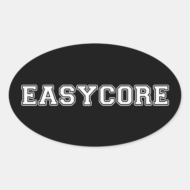 Sticker Ovale Easycore (Devant)