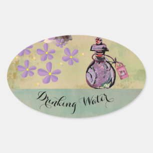 Sticker Ovale eau potable