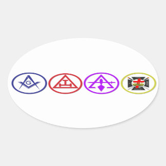Sticker Ovale Édition des Shriners et amis
