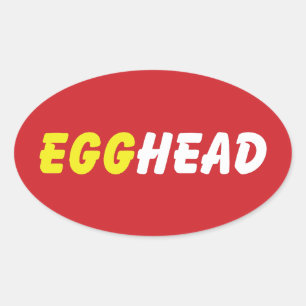 STICKER OVALE EGGHEAD