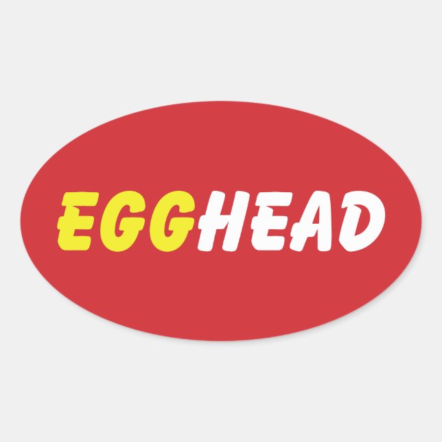 STICKER OVALE EGGHEAD (Devant)