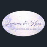 Sticker Ovale Elegant Botanical Wedding<br><div class="desc">Sticker Ovale Elegant Botanical Wedding</div>