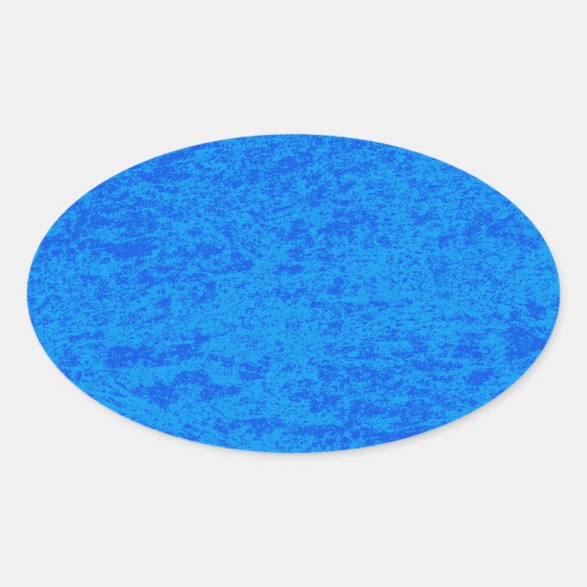 Sticker ovale en marbre bleu (Devant)