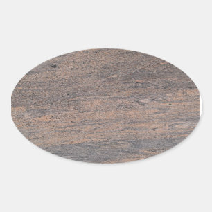 Sticker ovale en marbre rose et gris
