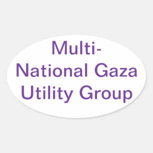 Sticker Ovale Entreprises multinationales de Gaza Hankamer Artju