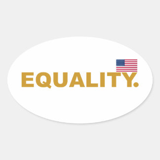 Sticker Ovale Equality USA Collection 2