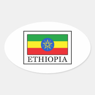 Sticker Ovale Éthiopie