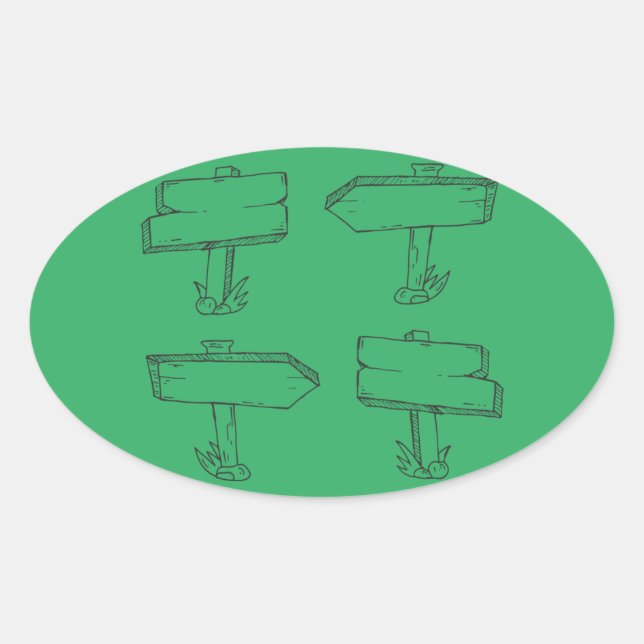 Sticker Ovale étiquette-carton-marque-chem-bois (Devant)