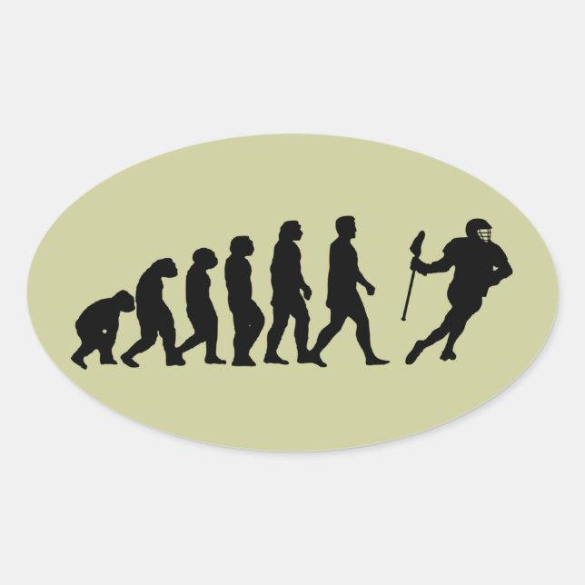 Sticker Ovale Évolution (Devant)