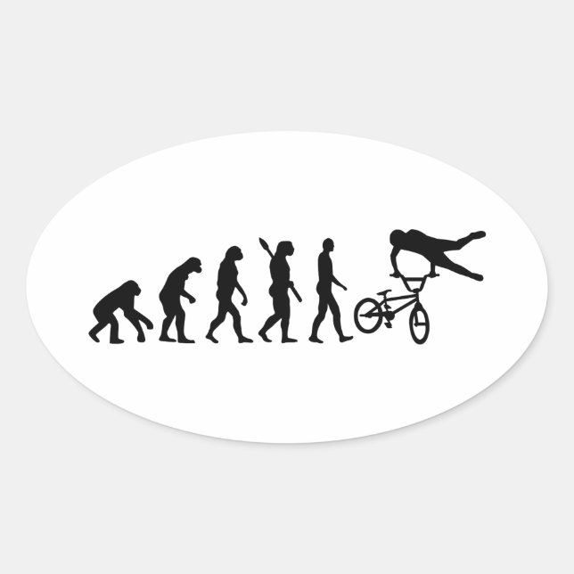 Sticker Ovale Evolution BMX (Devant)