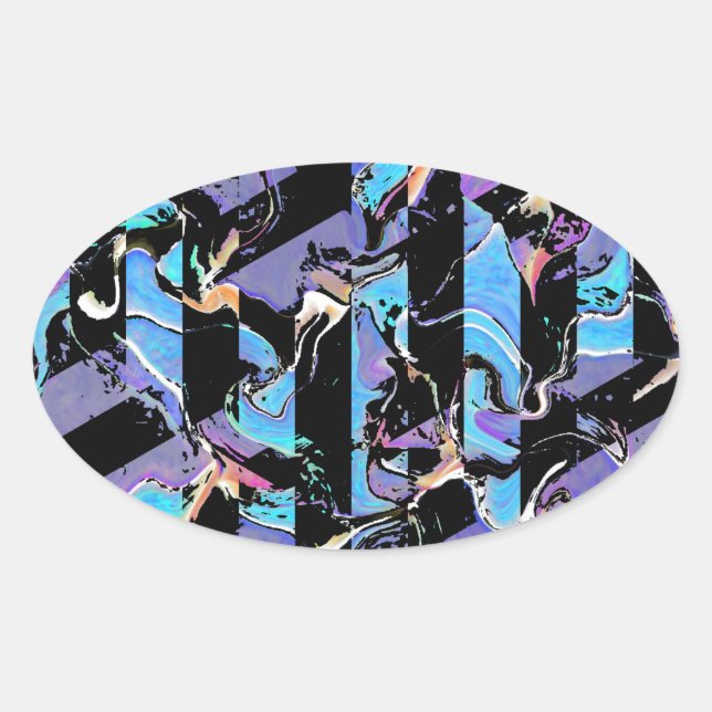 Sticker Ovale Eyesore classique collant rond classique (Devant)