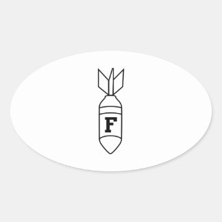 Sticker Ovale F Bombe