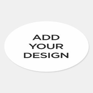 Sticker Ovale Fait sur commande (faites vos propres)