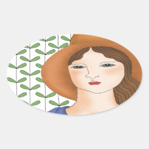 Sticker Ovale Fier d'être biologique