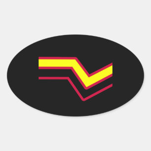 Sticker Ovale Fierté en latex