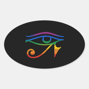Sticker Ovale Fierté gay goth