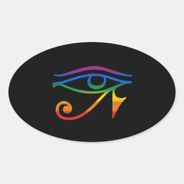 Sticker Ovale Fierté gay goth (Devant)