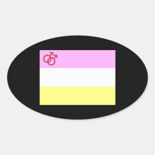 Sticker Ovale Fierté Twink