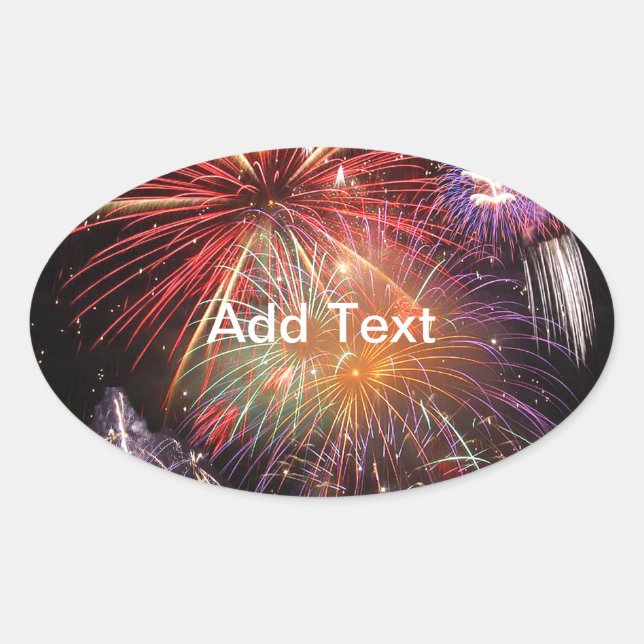 Sticker Ovale Finale Fireworks (Devant)