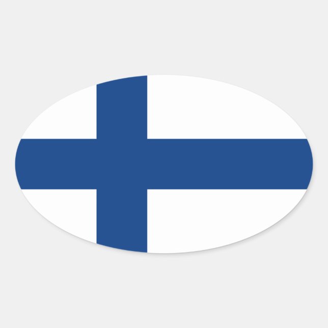 Sticker Ovale Finlande (Devant)