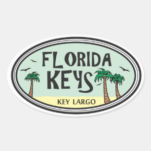 Sticker Ovale Florida Keys