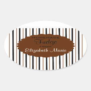 Sticker Ovale Fondant fait maison