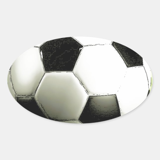 Sticker Ovale Football (Devant)