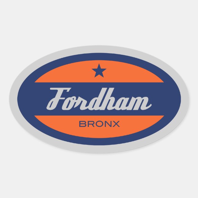 Sticker Ovale Fordham (Devant)