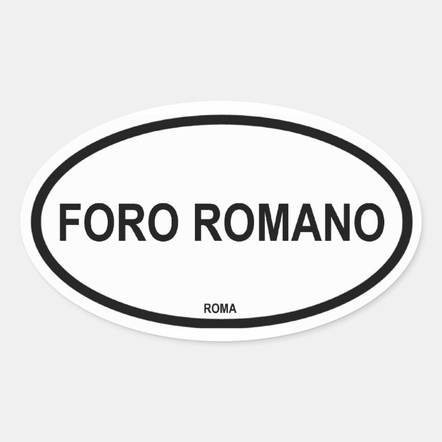 STICKER OVALE FORO ROMANO (Devant)