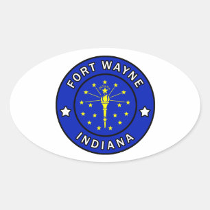 Sticker Ovale Fort Wayne Indiana