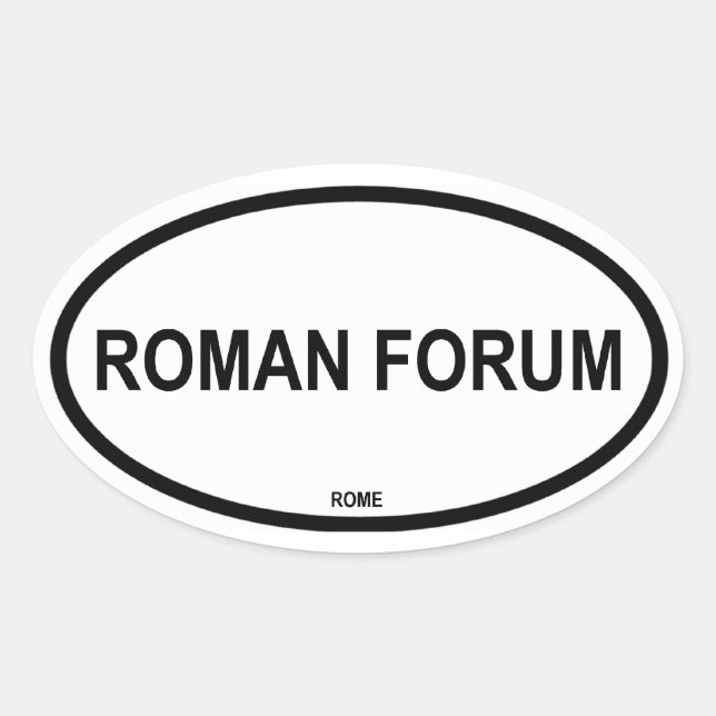 STICKER OVALE FORUM ROMAN (Devant)