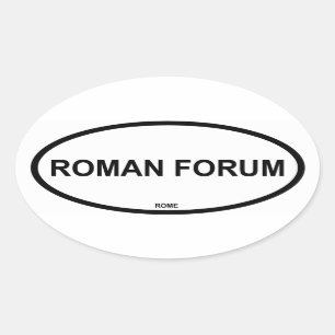 STICKER OVALE FORUM ROMAN