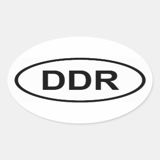 Sticker Ovale FOUR East Germany "DDR"