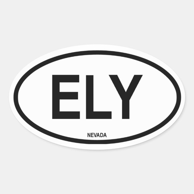 Sticker Ovale FOUR Ely, Nevada (Devant)