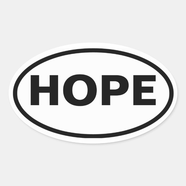 Sticker Ovale FOUR Hope, Arkansas (Devant)