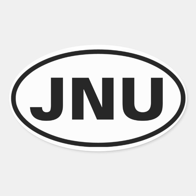 Sticker Ovale FOUR Juneau, Alaska "JNU" (Devant)